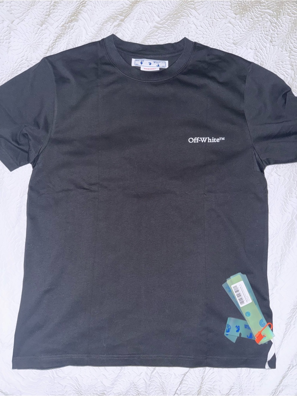 Off-White Black Logo Short Sleeve Crew Tee